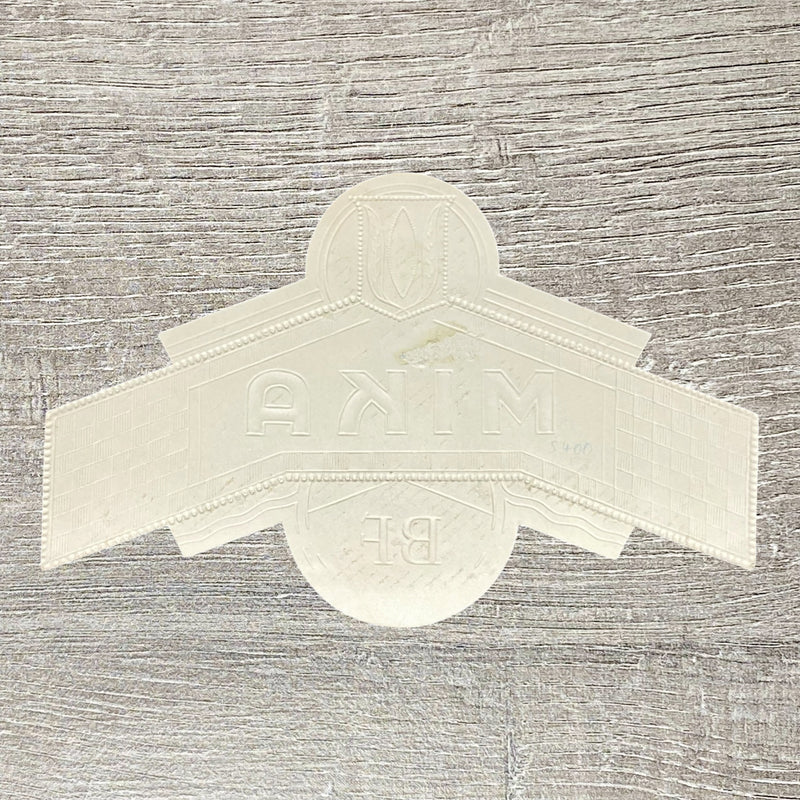 Vintage Mika BF Cigars Advertising Cigar Box Tobacco Paper Label Gold Embossed