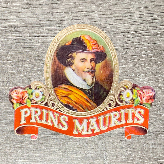 Vintage Prince Prins Maurits Cigars Advertising Portrait Cigar Box Tobacco Label