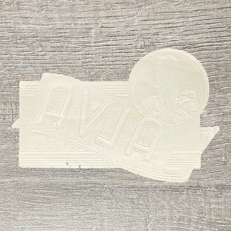 Vintage Alva Cigars Advertising Portrait Cigar Box Tobacco Paper Embossed Label