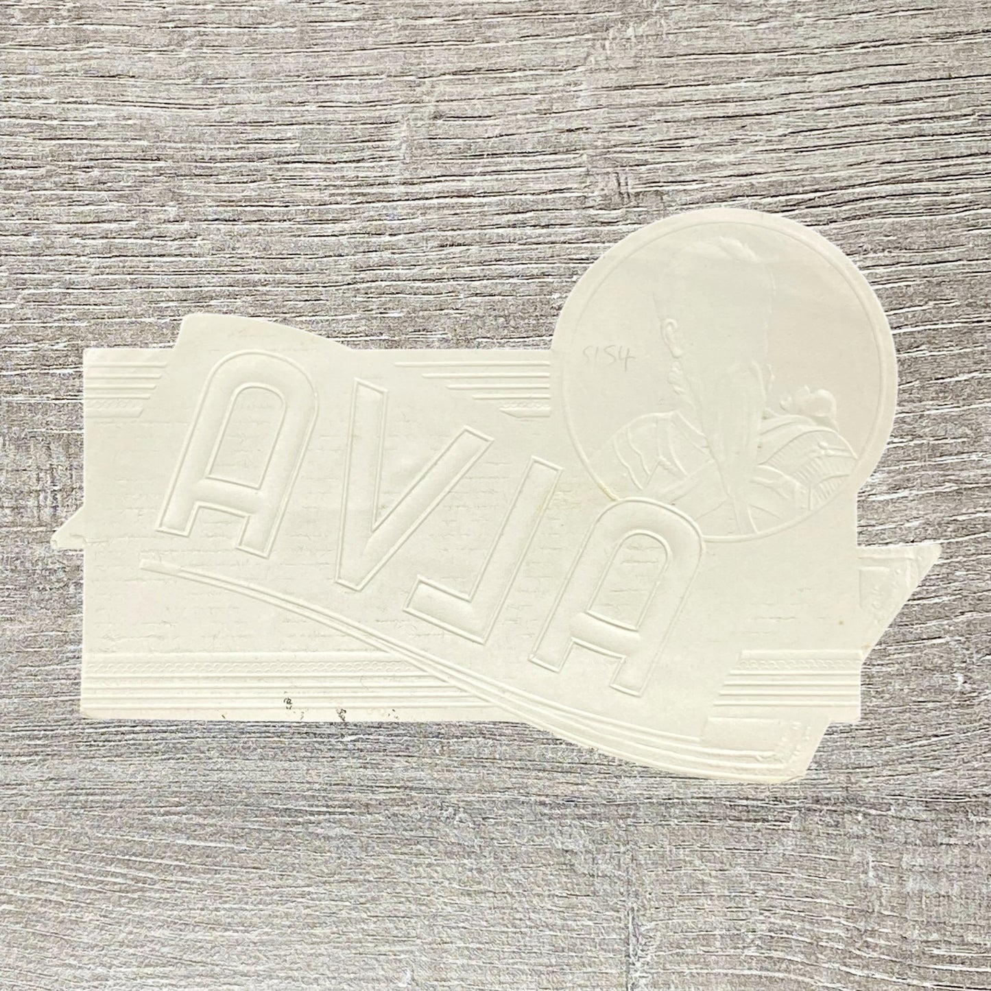 Vintage Alva Cigars Advertising Portrait Cigar Box Tobacco Paper Embossed Label