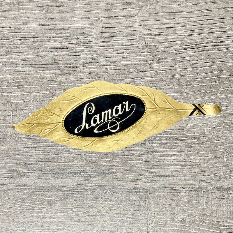 Early 20th Century Lamar Cigars Advertising Gold Leaf Cigar Tobacco Label Rare