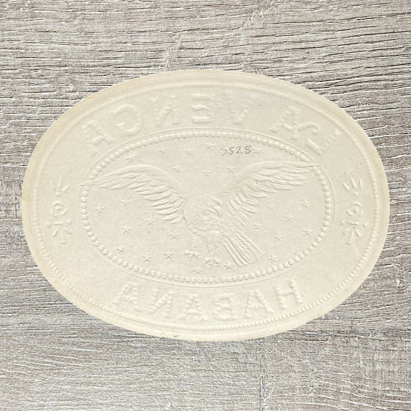 Early 20th Century La Venga Cigars Advertising Gold Embossed Cigar Tobacco Label