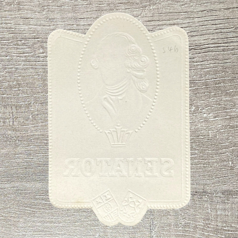 Early 20th Century Senator Cigars Advertising Portrait Cigar Tobacco Paper Label