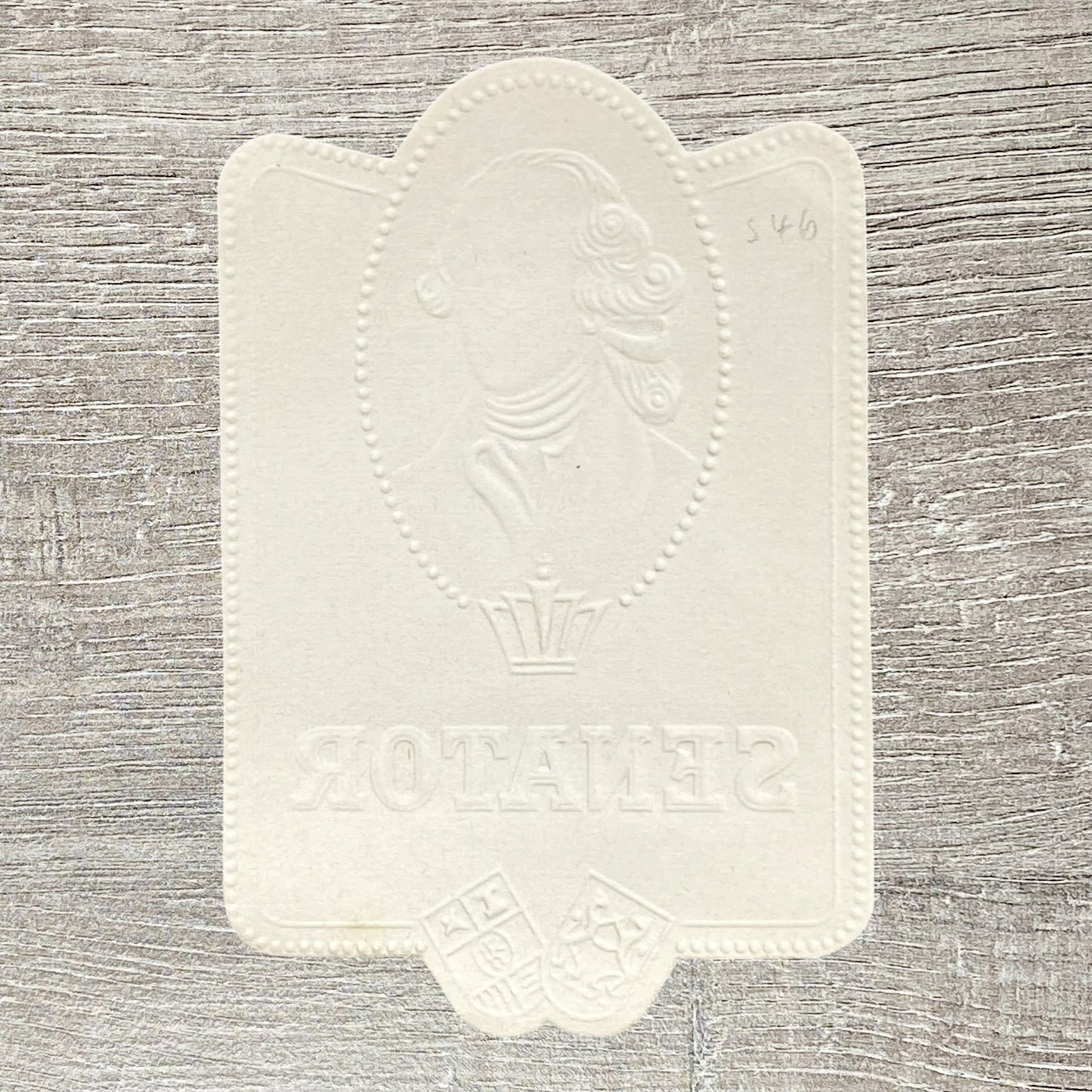 Early 20th Century Senator Cigars Advertising Portrait Cigar Tobacco Paper Label