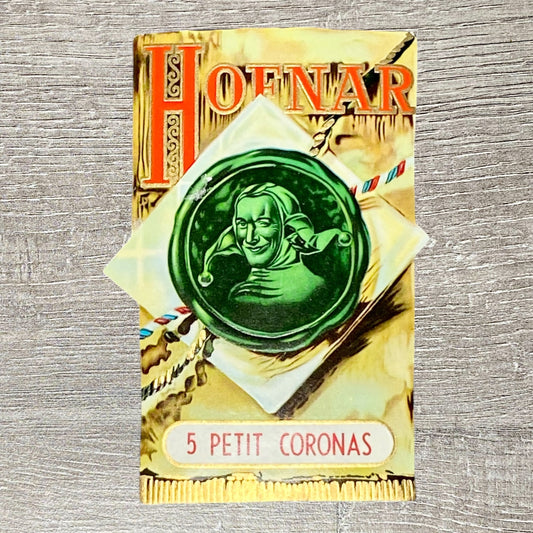 Early 20th Century Hofnar Cigars Advertising 5 Petit Coronas Cigar Paper Label