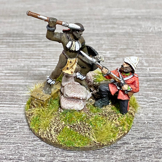 28mm 24th Regiment Fig Scene Painted Metal Miniatures Isandlwana War Games #26