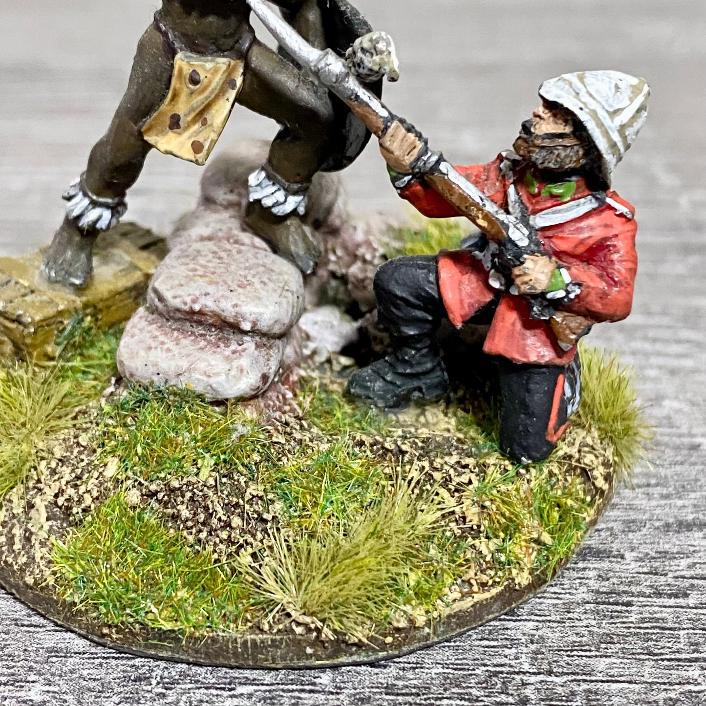 28mm 24th Regiment Fig Scene Painted Metal Miniatures Isandlwana War Games #26