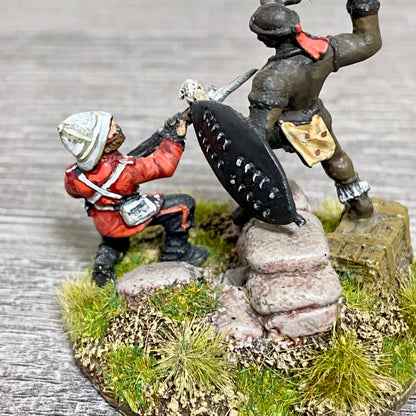 28mm 24th Regiment Fig Scene Painted Metal Miniatures Isandlwana War Games #26
