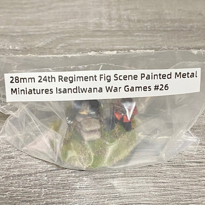 28mm 24th Regiment Fig Scene Painted Metal Miniatures Isandlwana War Games #26