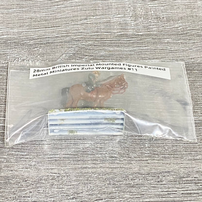 28mm British Imperial Mounted Figures Painted Metal Miniatures Zulu Wargames #11