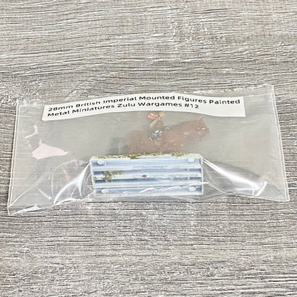 28mm British Imperial Mounted Figures Painted Metal Miniatures Zulu Wargames #12