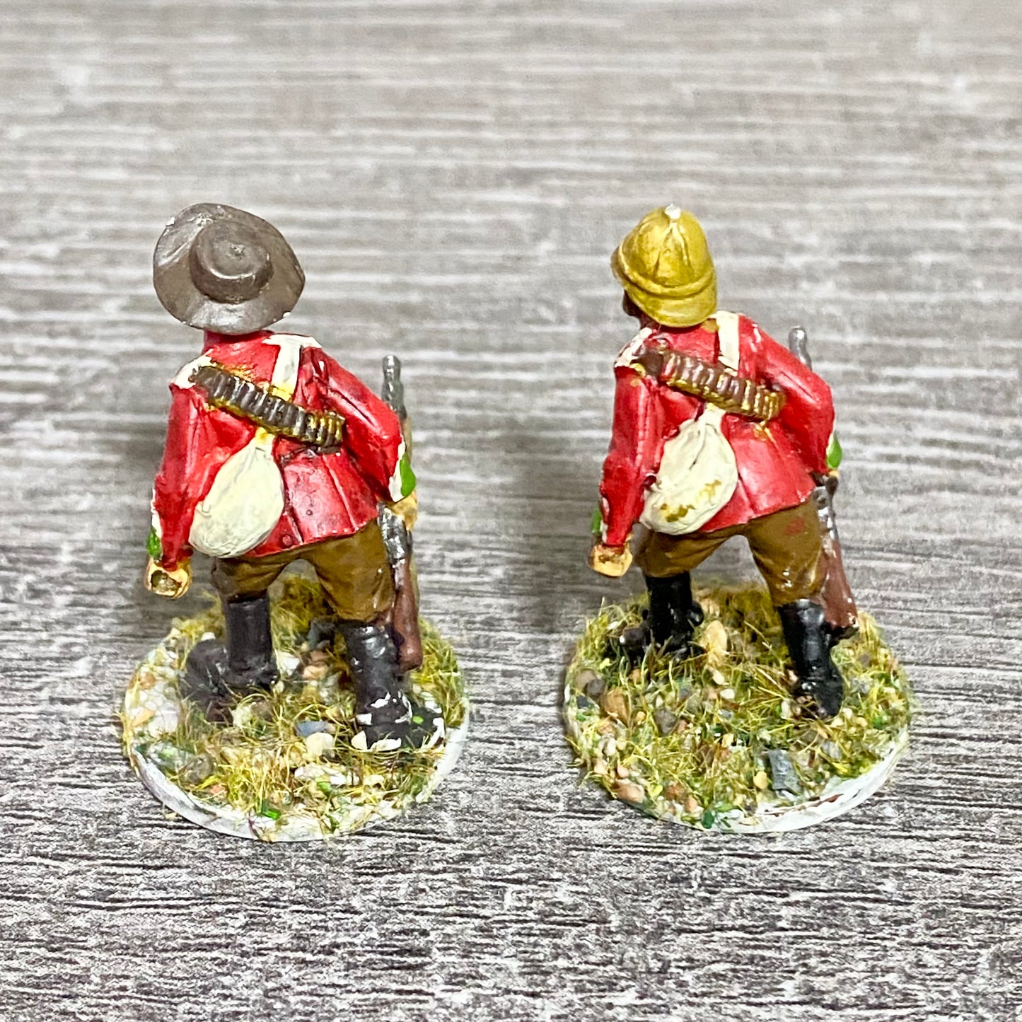 2x 28mm British Imperial Infantry Figures Painted Metal Miniatures War Games #13