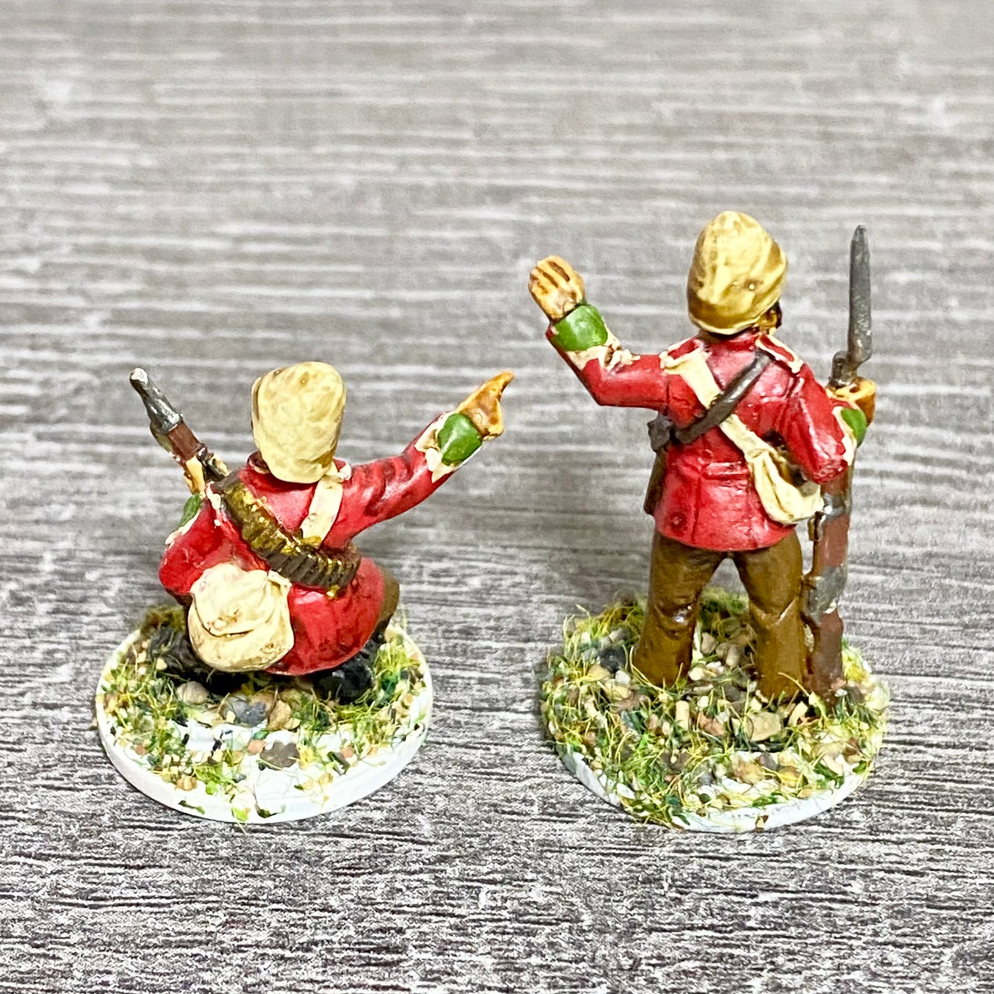 2x 28mm British Imperial Infantry Figures Painted Metal Miniatures War Games #15