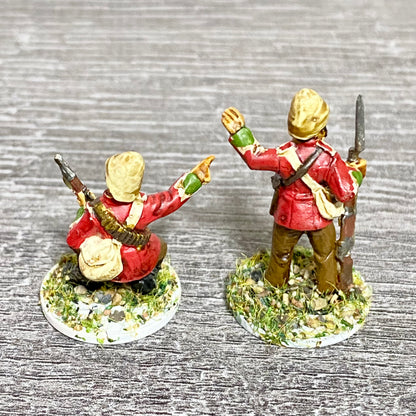 2x 28mm British Imperial Infantry Figures Painted Metal Miniatures War Games #15