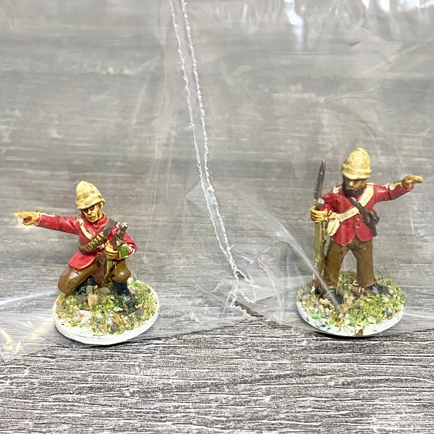 2x 28mm British Imperial Infantry Figures Painted Metal Miniatures War Games #15