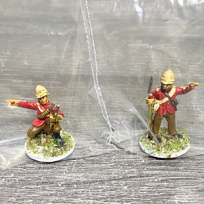 2x 28mm British Imperial Infantry Figures Painted Metal Miniatures War Games #15
