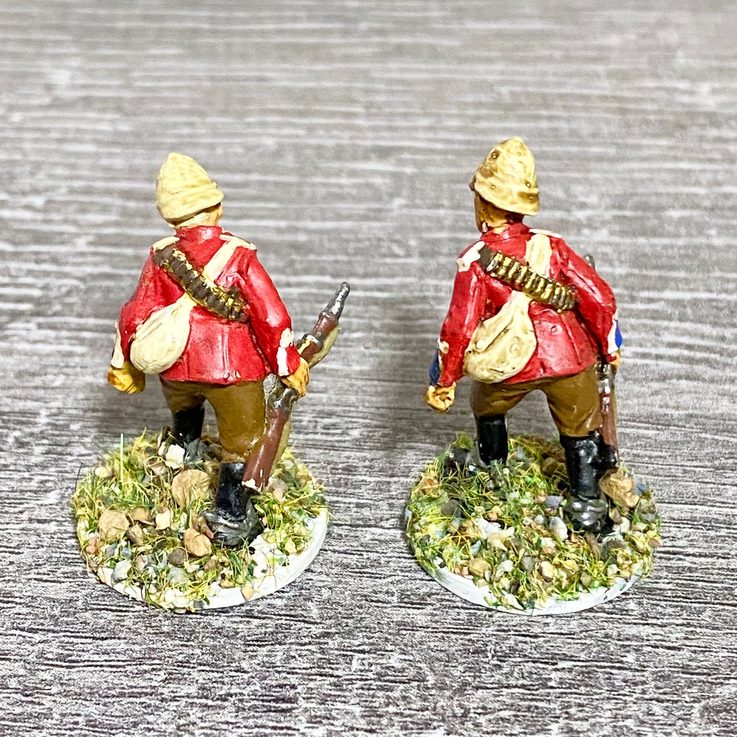 2x 28mm British Imperial Infantry Figures Painted Metal Miniatures War Games #16