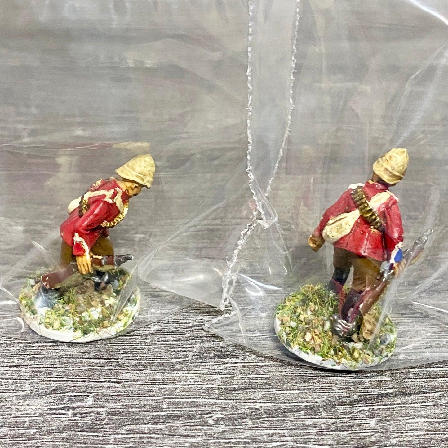 2x 28mm British Imperial Infantry Figures Painted Metal Miniatures War Games #16