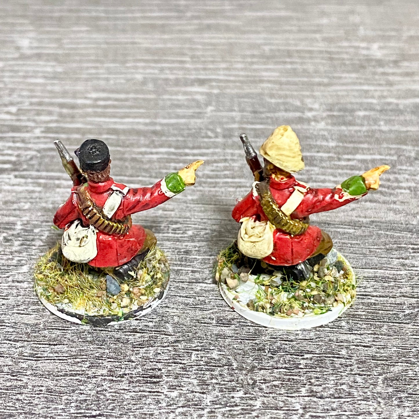 2x 28mm British Imperial Infantry Figures Painted Metal Miniatures War Games #17