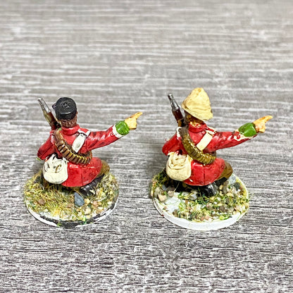 2x 28mm British Imperial Infantry Figures Painted Metal Miniatures War Games #17