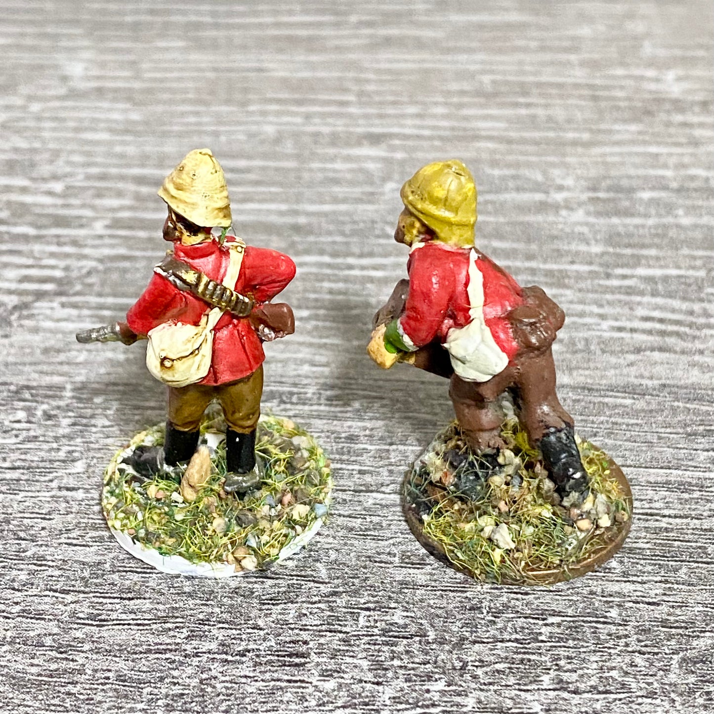 2x 28mm British Imperial Infantry Figures Painted Metal Miniatures War Games #19