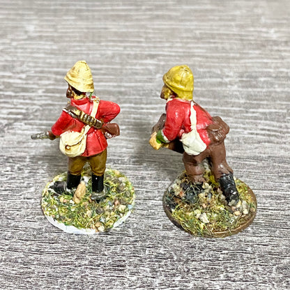 2x 28mm British Imperial Infantry Figures Painted Metal Miniatures War Games #19