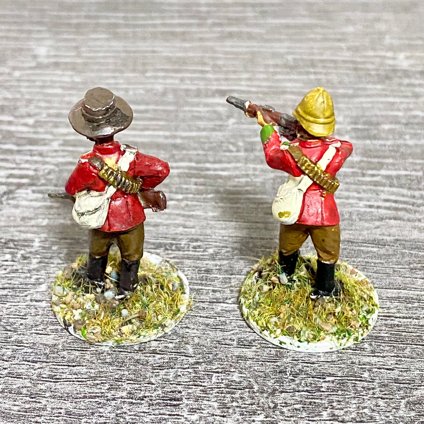 2x 28mm British Imperial Infantry Figures Painted Metal Miniatures War Games #20
