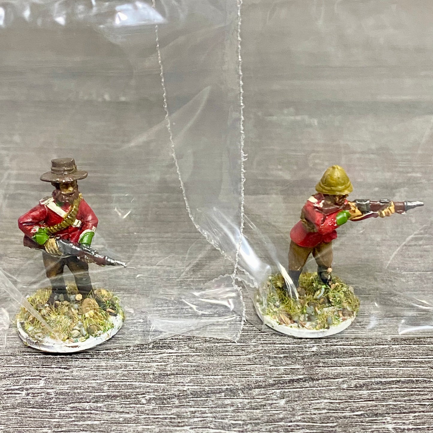 2x 28mm British Imperial Infantry Figures Painted Metal Miniatures War Games #20
