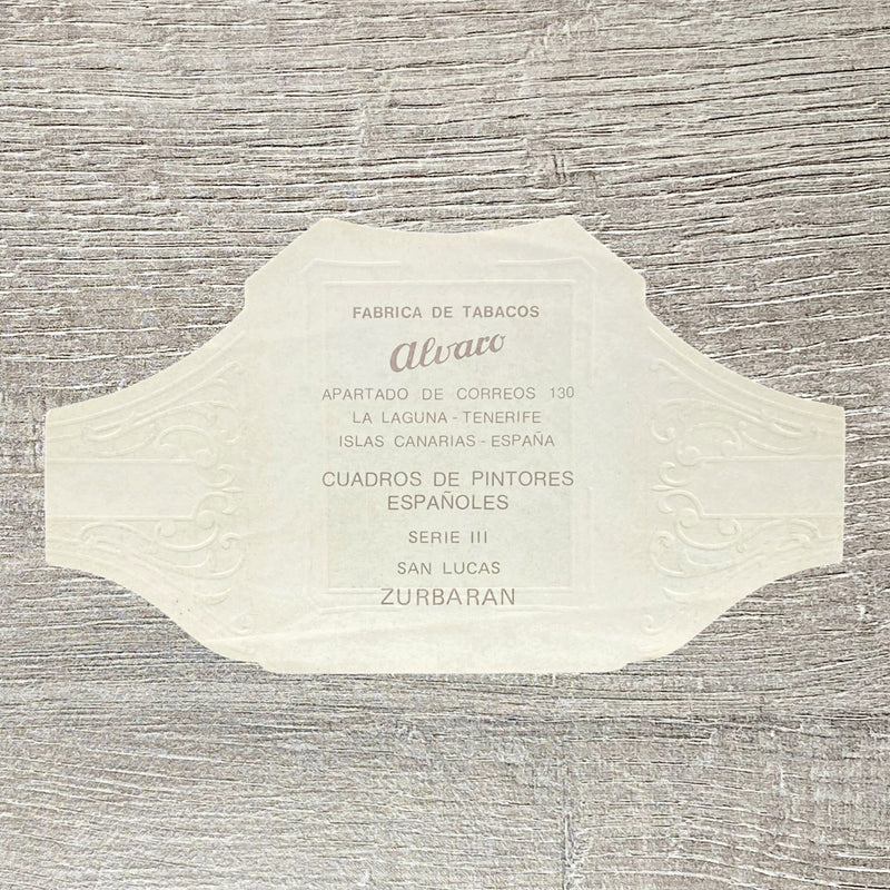 Vintage Álvaro Cigars Tobacco St. San Lucas Cigar Advertising Portrait Box Label