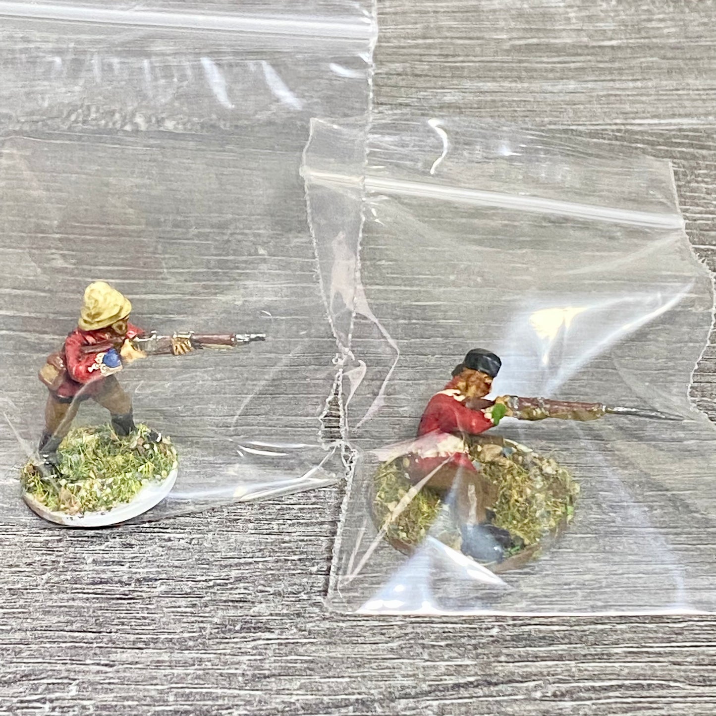 2x 28mm British Imperial Infantry Figures Painted Metal Miniatures War Games #21