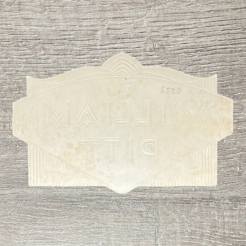 Early 20th Century William Pitt Blue Cigars Advertising Tobacco Cigar Box Label