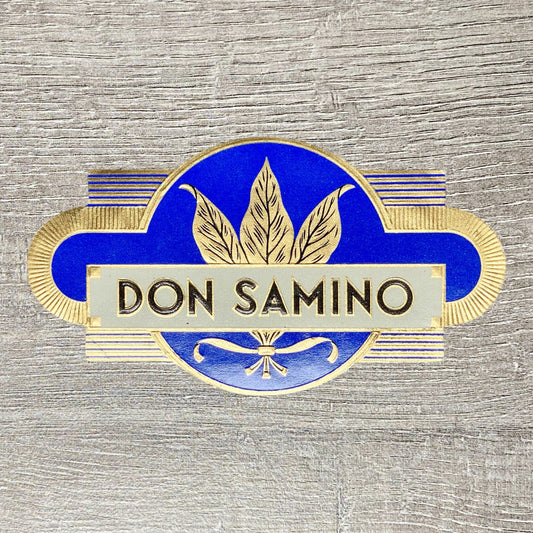 Early 20th Century Don Samino Cigars Tobacco Advertising Cigar Band Paper Label