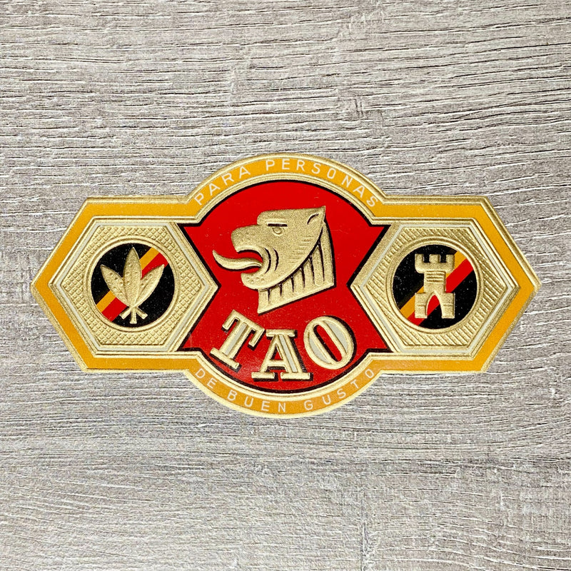 Early 20th Century TAO People Of Good Taste Cigars Tobacco Cigar Box Label Gold