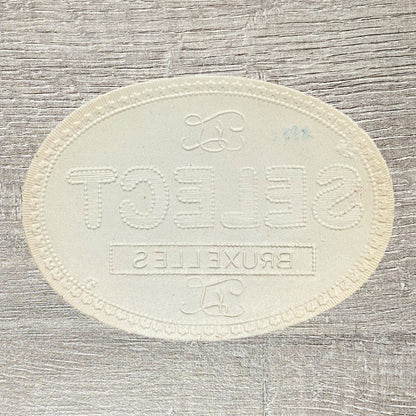 Early 20th Century Select Cigars Advertising Brussels Cigar Box Paper Label Gold