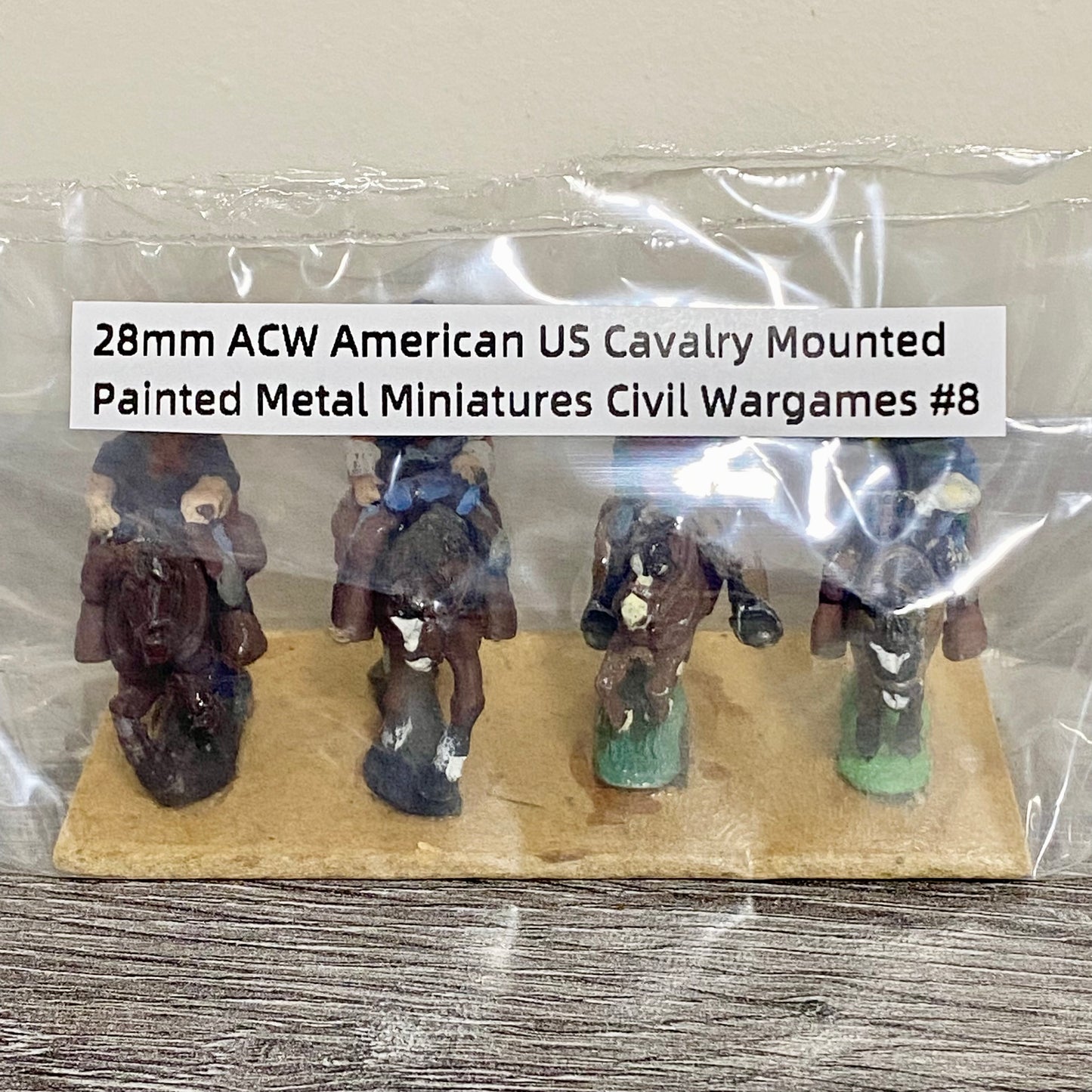 28mm ACW American US Cavalry Mounted Painted Metal Miniatures Civil Wargames #8