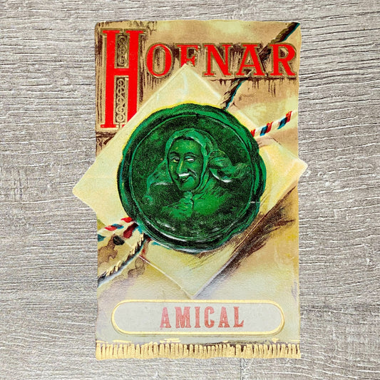 Early 20th Century Hofnar Cigars Advertising Amical Cigar Box Paper Label Rare