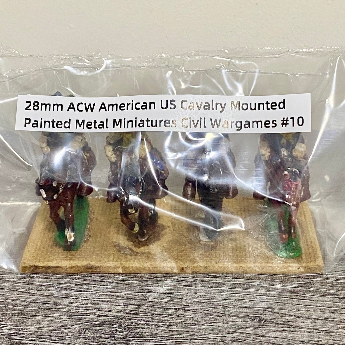 28mm ACW American US Cavalry Mounted Painted Metal Miniatures Civil Wargames #10