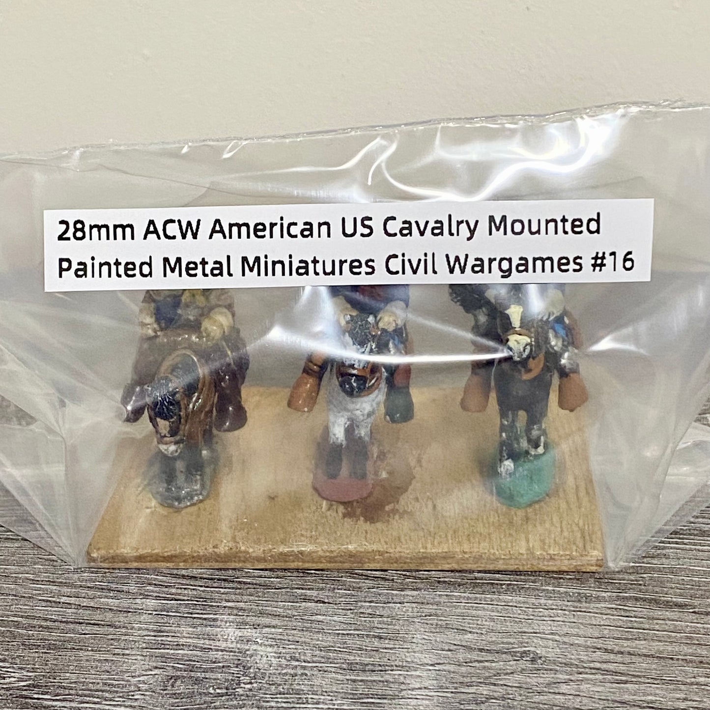 28mm ACW American US Cavalry Mounted Painted Metal Miniatures Civil Wargames #16