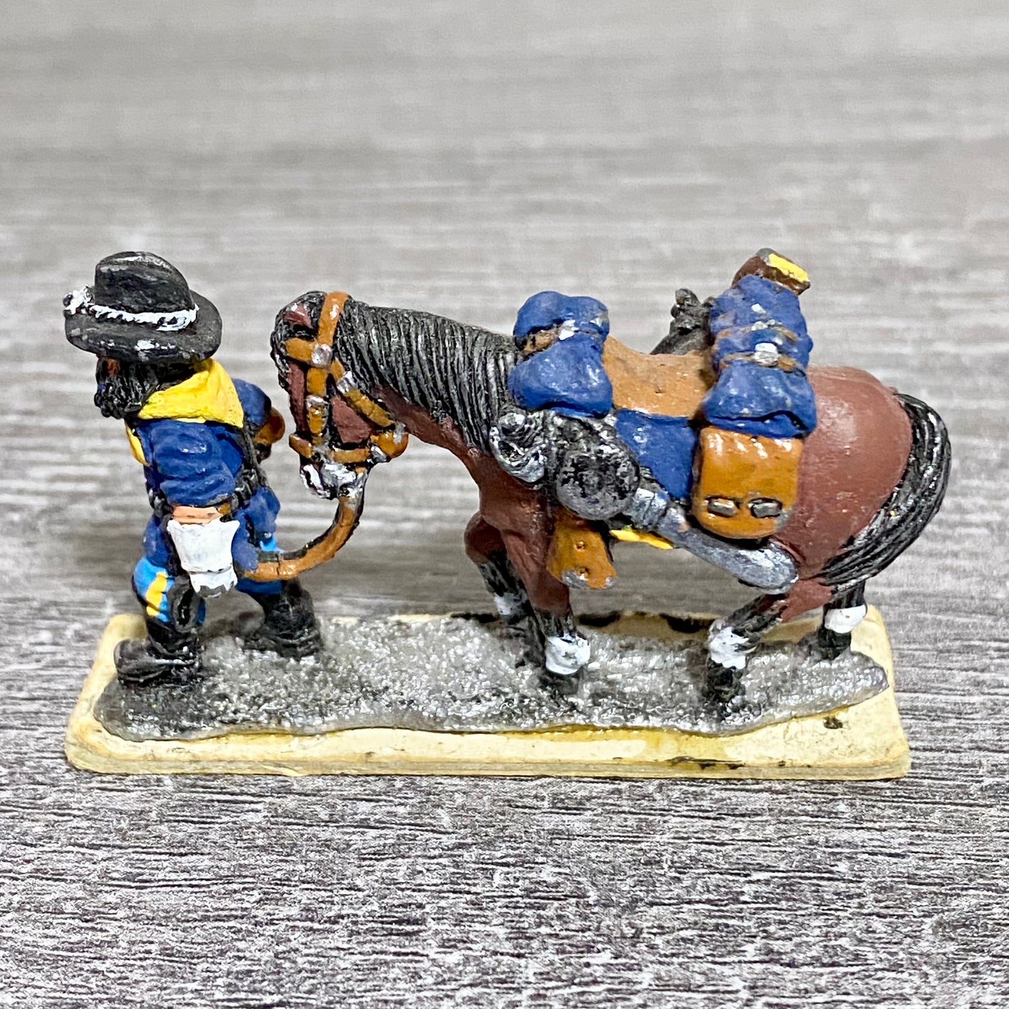 28mm ACW American US Cavalry Fig & Horse Painted Metal Miniatures Wargames #1
