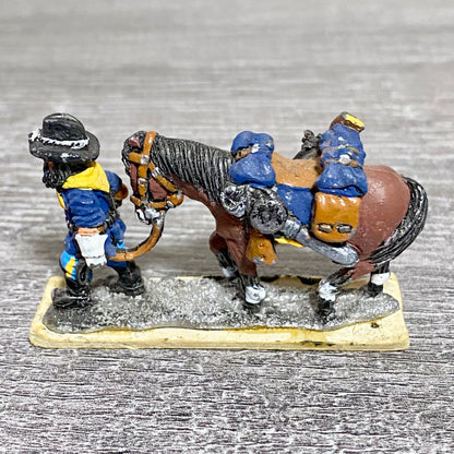 28mm ACW American US Cavalry Fig & Horse Painted Metal Miniatures Wargames #1