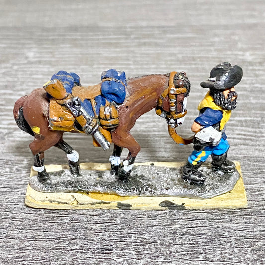 28mm ACW American US Cavalry Fig & Horse Painted Metal Miniatures Wargames #2