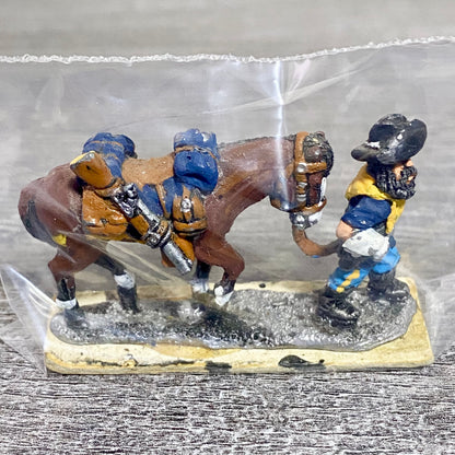 28mm ACW American US Cavalry Fig & Horse Painted Metal Miniatures Wargames #2