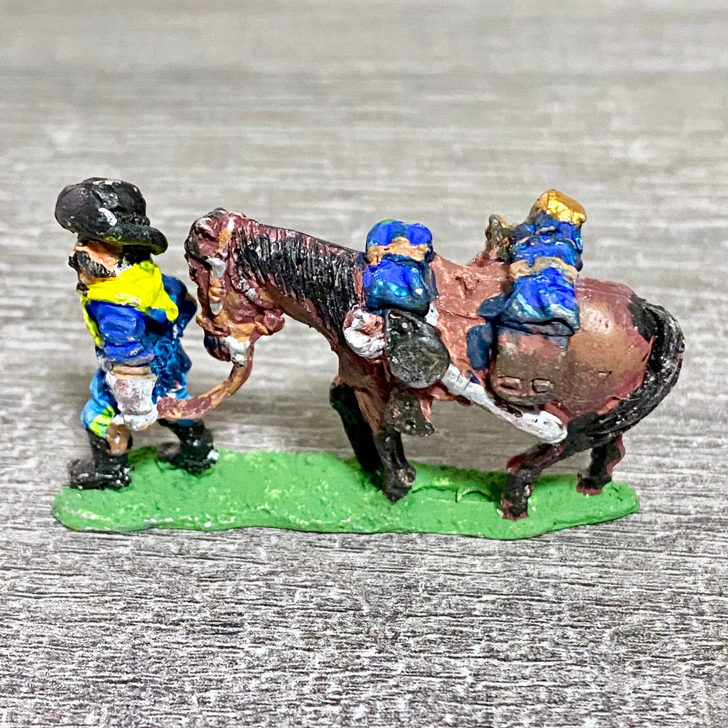 28mm ACW American US Cavalry Fig & Horse Painted Metal Miniatures Wargames #4