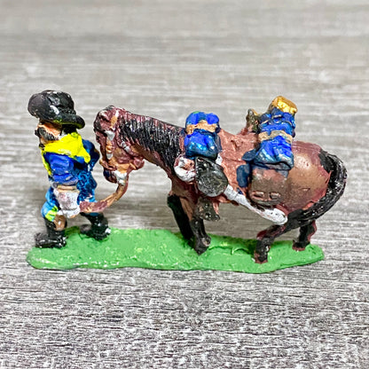 28mm ACW American US Cavalry Fig & Horse Painted Metal Miniatures Wargames #4