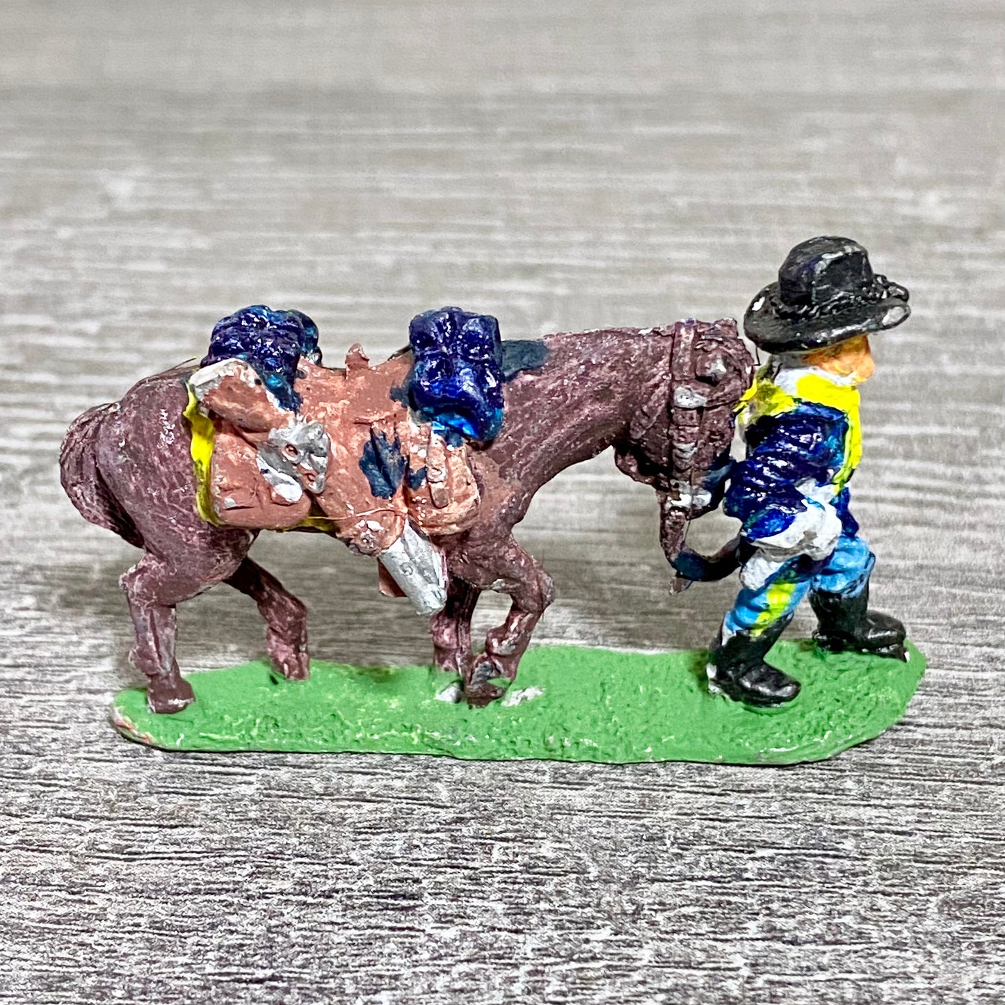 28mm ACW American US Cavalry Fig & Horse Painted Metal Miniatures Wargames #6