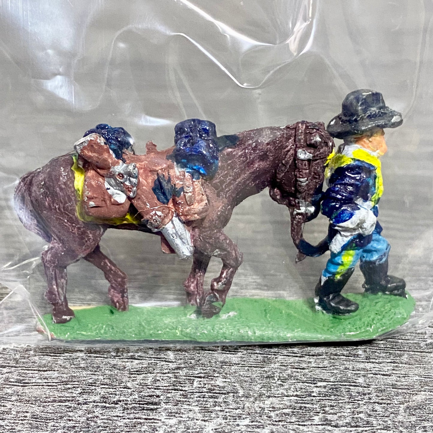 28mm ACW American US Cavalry Fig & Horse Painted Metal Miniatures Wargames #6