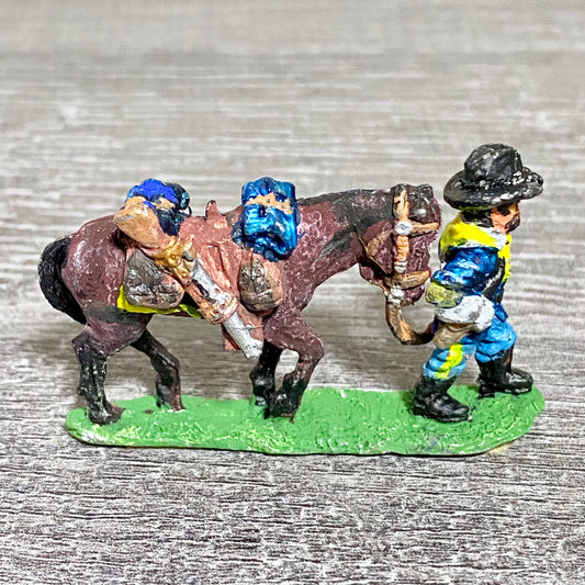 28mm ACW American US Cavalry Fig & Horse Painted Metal Miniatures Wargames #7