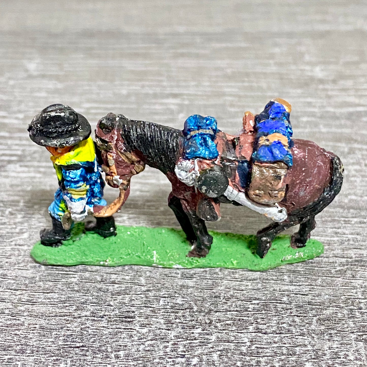 28mm ACW American US Cavalry Fig & Horse Painted Metal Miniatures Wargames #7
