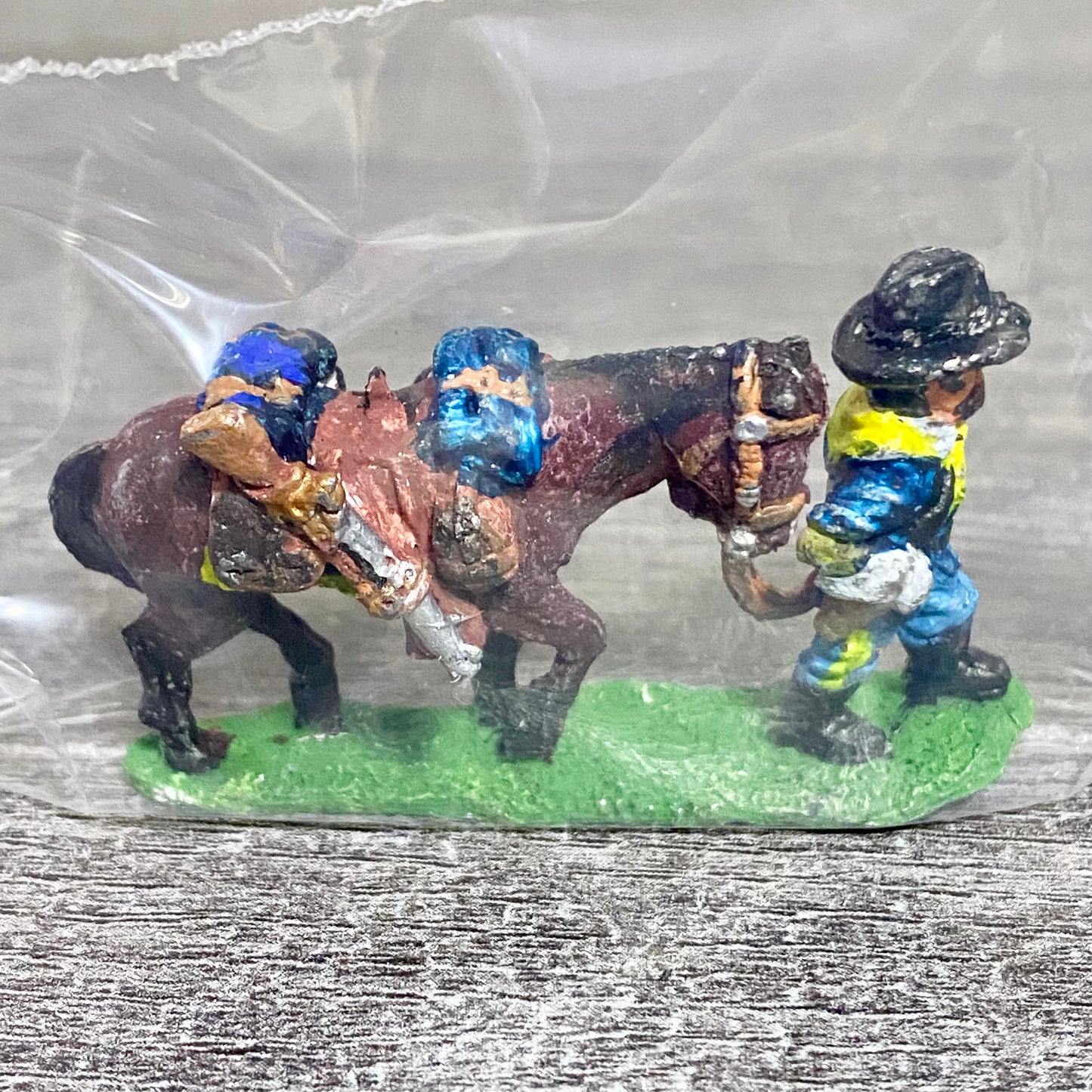 28mm ACW American US Cavalry Fig & Horse Painted Metal Miniatures Wargames #7