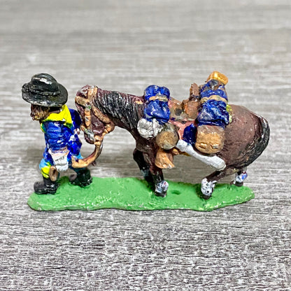 28mm ACW American US Cavalry Fig & Horse Painted Metal Miniatures Wargames #9